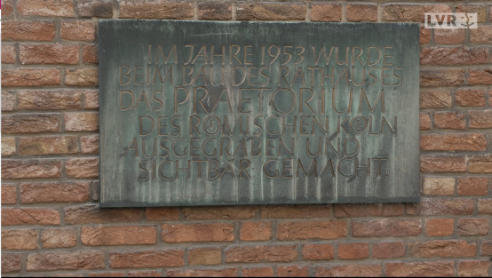 Tafel Welterbe Archäologisches Quartier Köln | Screenshot Imagefilm  ©LVR2023