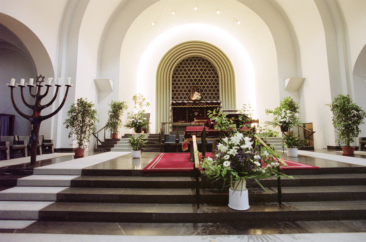 Innenaufnahme der Kölner Synagoge 