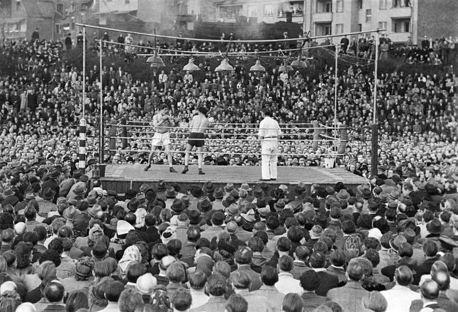 Boxkampf im Freien