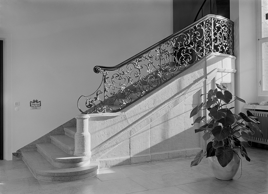 Treppe in einem Gebäude.