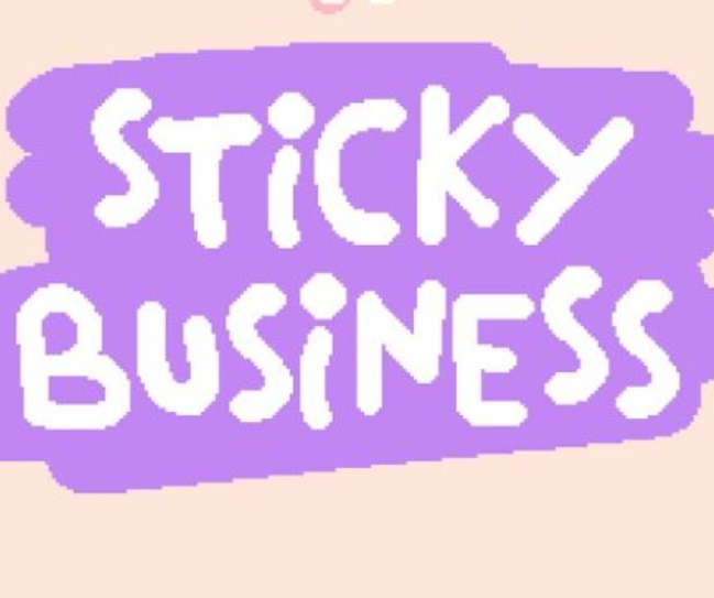 Schriftzug Sticky Business