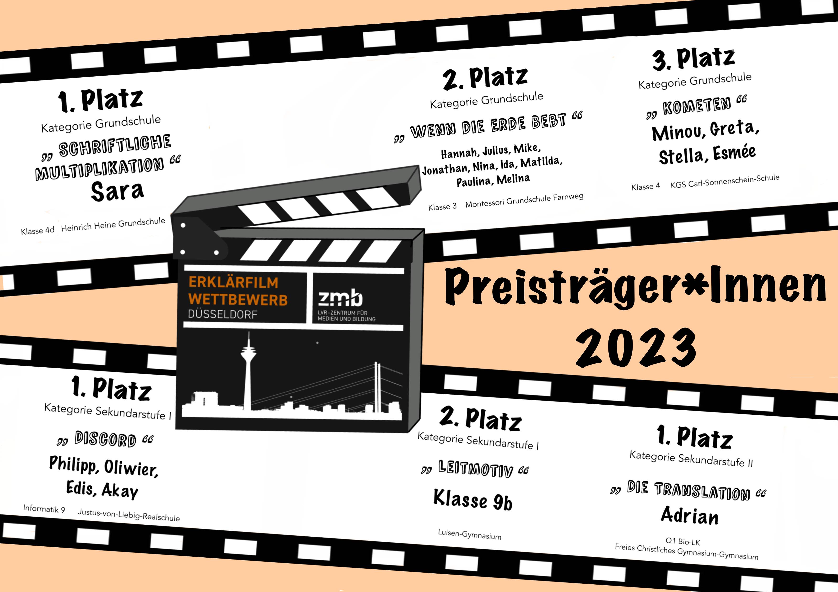 Übersicht der Gewinnervideos des Erklärfilmwettbewerbs 2023