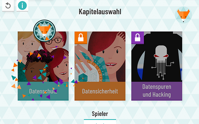 Kacheln aus der App KryptoKids