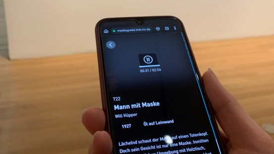 Blick auf App des LVR-Landesmuseums Bonn