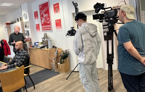 Kamerateam ZMB bei Dreharbeiten