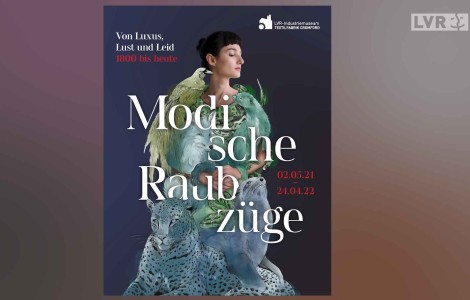 Plakatbild der Ausstellung "Modische Raubzüge".