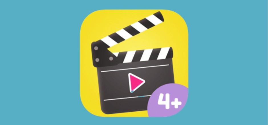 Eine Filmklappe vor gelbem Hintergrund. Unten rechts steht 4+ geschrieben.